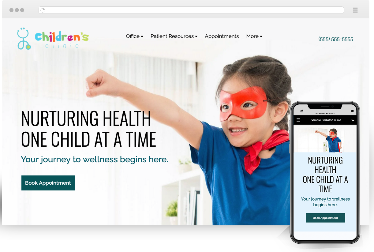 pediatric website theme harrisburg